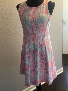 Lilly Pulitzer Pink & Mint Floral Shift Dress